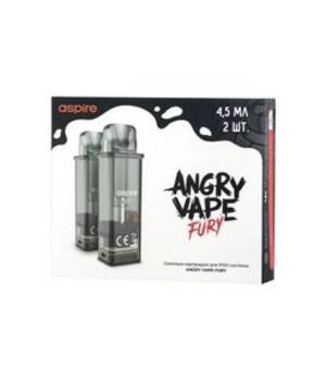 Картридж Angry VapeFury 4.5 мл (0,8 Ом) Прозрачный
