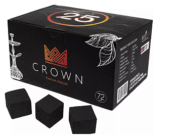 Уголь для кальяна Crown 1кг 25мм
