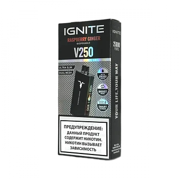Электронная сигарета IGNITE V250 Black (до 25 000тяг) 