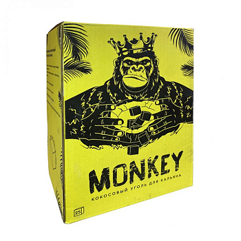 Уголь для кальяна Monkey 250гр 25мм (брикет)