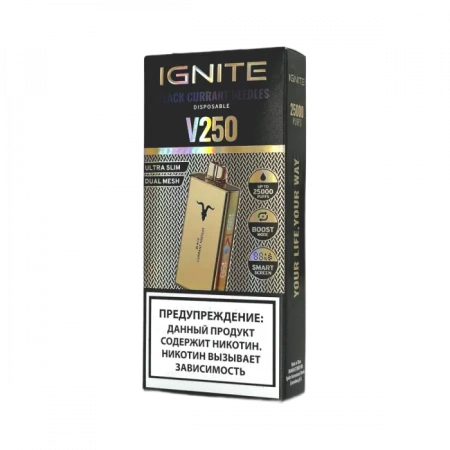Электронная сигарета IGNITE V250 Gold (до 25 000тяг)
