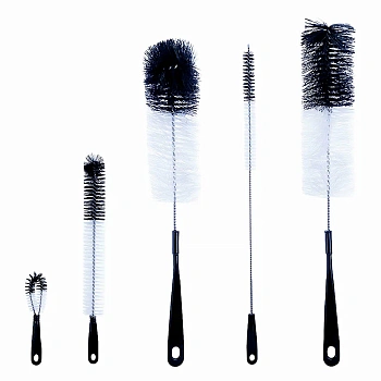 Комплект ершиков для чистки кальяна ч/б 5шт