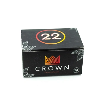 Уголь для кальяна Crown 22мм 250гр (брикет)